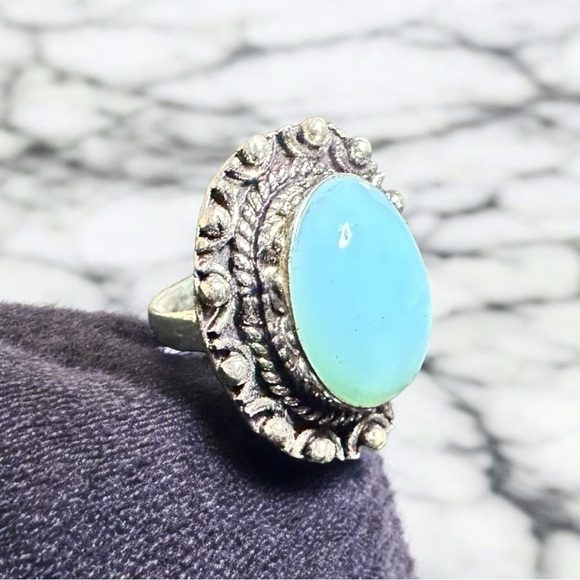 NEW Larimar 925 ring size 5 - Picture 6 of 7